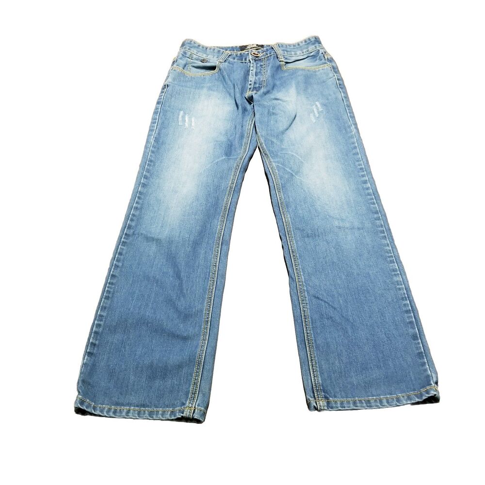Scotch & Soda Jeans Men's 31 Euro Fit Button Fly 100% Cotton Blue Denim (30x30)